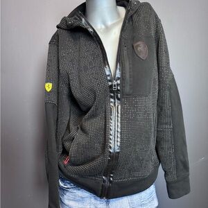 Puma Ferrari Sport Lifestyle Racing Full Zip Hoodie Sweatshirt Mens Small